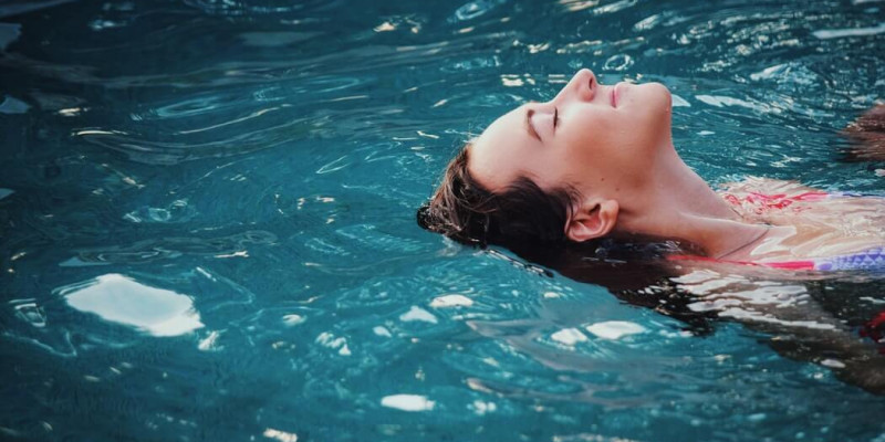 relaxing on water